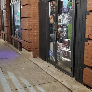 The entrance is right next to SA and yes it's safe.