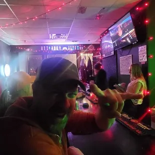 The bar today was trivia night