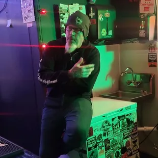 Steve telling us about the place.