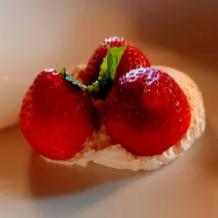 Strawberries and double cream