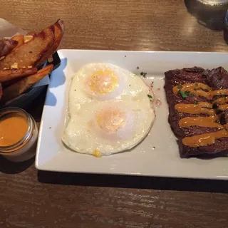 Flat Iron Steak & Eggs