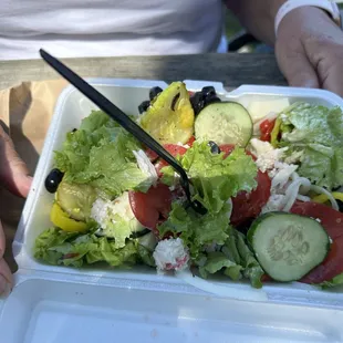 Seafood Sub made into a salad