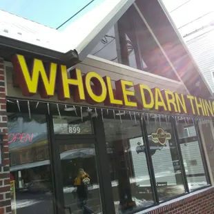 the whole darn thing