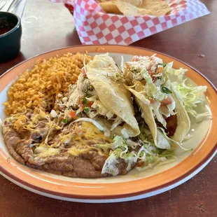 Baja fish taco plate