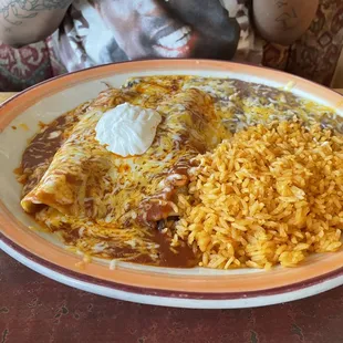 Carnitas enchilada.. omg delicious!