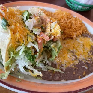 Soft Chicken Taco Plate