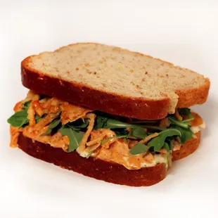 Matovu: Roasted Sweet Potato with Chipotle Aioli, Arugula, Herb Aioli, Crispy Fried Onions