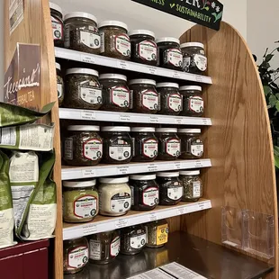 a display of various products