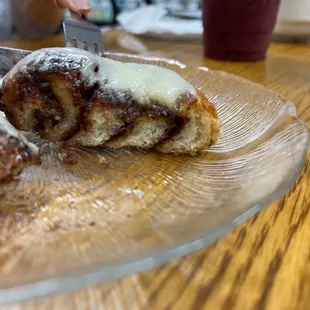 Seriously delicious because of the generous amount of cinnamon filling