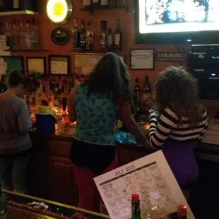 Friday night and every bartender is on their phone.