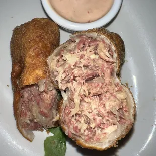 Reuben Spring Rolls