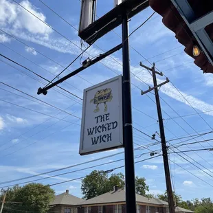 a sign on a pole