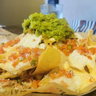 a plate of nachos