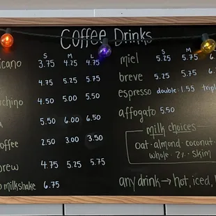 check out our coffee options!!