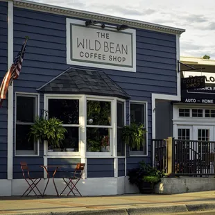 Come enjoy a cup of coffee on our patio!