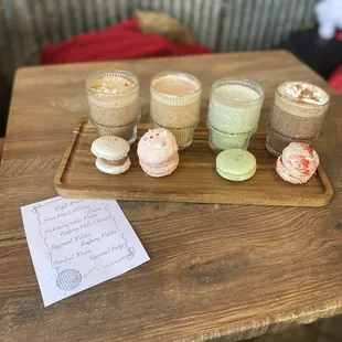 January flight night paired with macarons