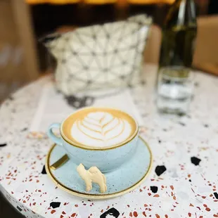 Little Llama with my lavender latte!