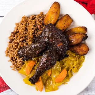 Pimento Wood Smoked Jerk Chicken Dinner