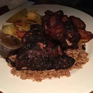 Famous Jerk Chicken Dinner... AMAZING!