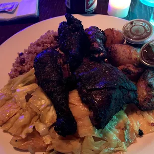 a plate of food on a table