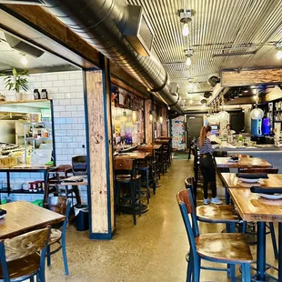 the interior of a restaurant