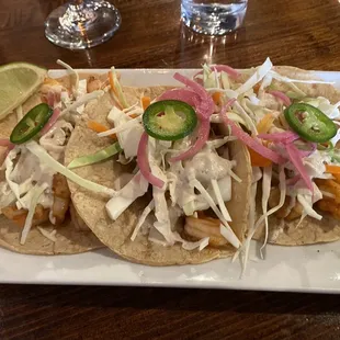 Korean Shrimp Tacos
