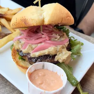 Blue Velvet Burger