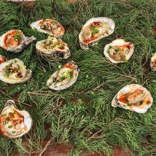 Roasted oysters. Hot Luck Festival