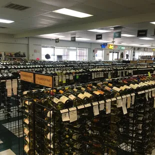 Great selection of wine