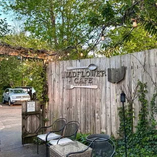 Outside entrance to patio