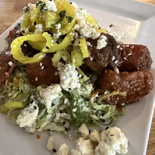 The Beet &quot;Wings&quot; are a must - crispy beets that are even better than the real thing!