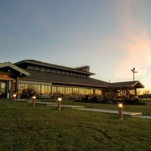 Outside the golf club