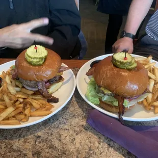 These burgers were even bigger and juicier than my drives were today