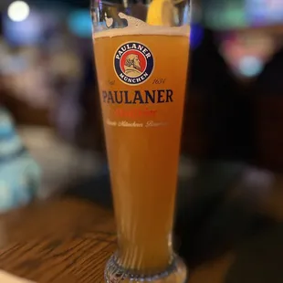 a glass of beer
