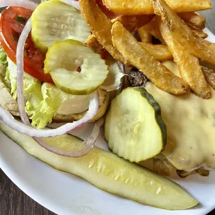 Cheeseburger with Gouda cheese - great sandwich