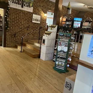 the tasting room and tasting area