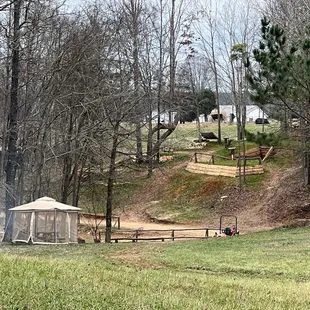 Warrior Pavilion and stage area picnic area...