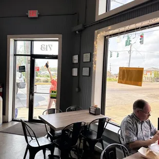 a man sitting at a table
