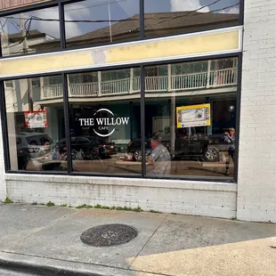 the outside of the building