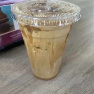 Iced caramel macchiato