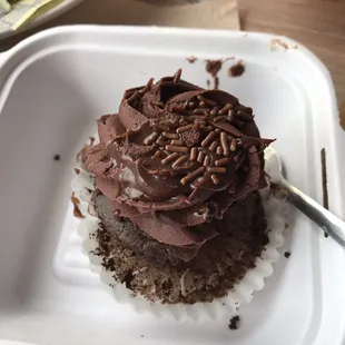 My yummy double chocolate cup cake