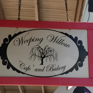 Weeping Willow sign