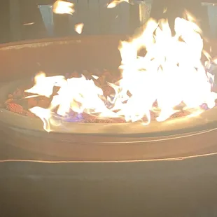 Fire pit outside