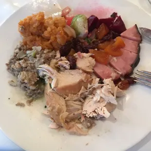Thanksgiving Dinner. Other options available for choices.