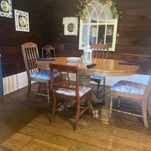 This is the upstairs seating area....