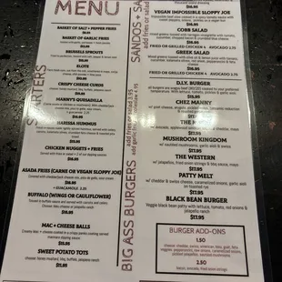 Menu Jan 2025