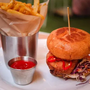 Fried chicken sandwich