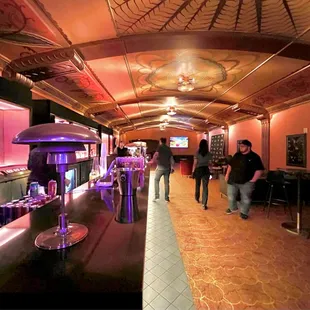 Bar on second floor.