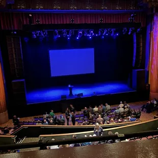 View from Loge front row
