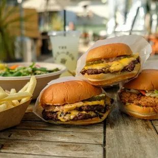 Smashburgers and Fried Chicken Sandwich
